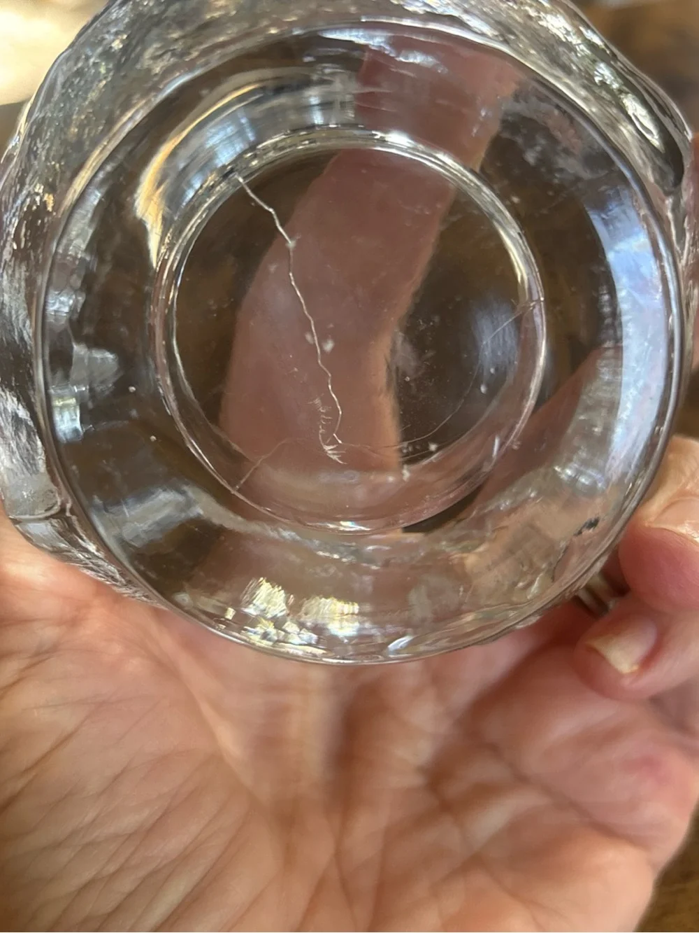 Kosta BODA Crystal SNOWBALL Votive Candle Holder Ann Warff SWEDEN